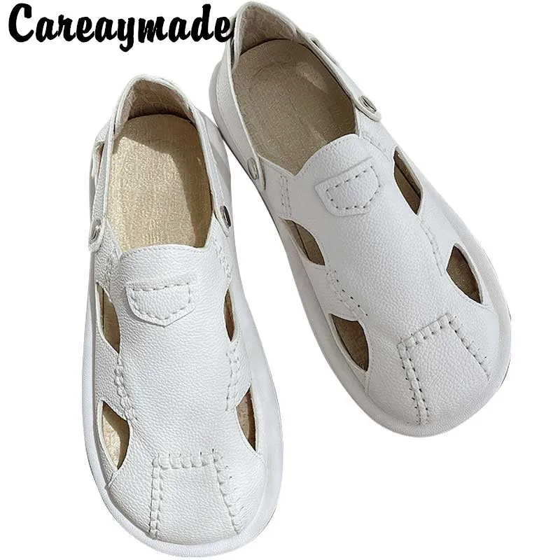 

Careaymade-Loose comfortable women's shoes summer hollowed out Dad shoes leisure soft soled student shoes small white shoes