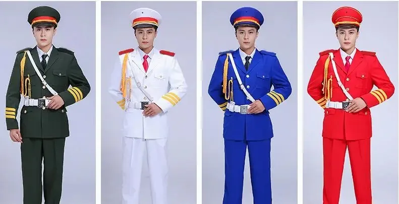 National Flag male Uniform Institutions honour guard public functionary Chorus Performance Military Clothing Flag Raiser Clothes