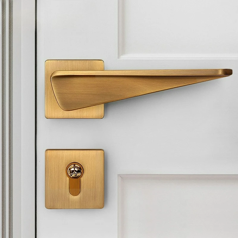 

Retro New Chinese Style Bedroom Door Lock, Indoor Bathroom Door Lock, Split Lock, Magnetic/silent Lock