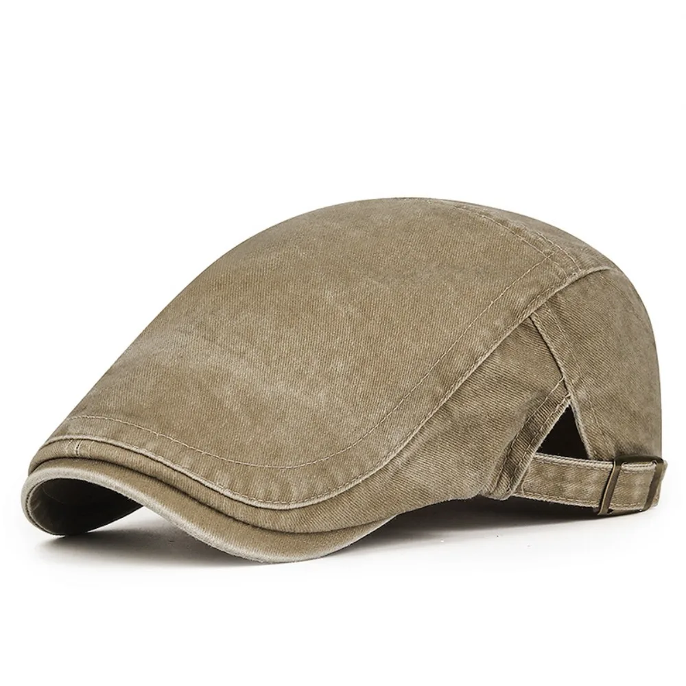 Driving Golf Retro Denim Beret Hat Adjustable Cotton Newsboy Hat Baker Peaked Leisure Visor Cap Women