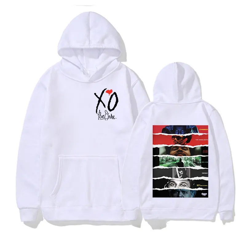 Singer The Weeknd XO All Album Covers Posters Hoodie Men Women Long Sleeve Pullover Sweatshirt Hip Hop Casual Streetwear Hoodies