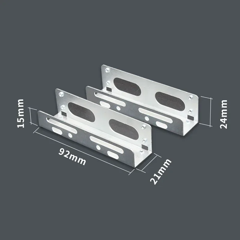 2 PCS/Set 3.5 polegada Universal Hard Drive Suporte Adaptador para 5.25 polegadas Bay - 3.5 a 5.25 HDD Drive Adapter Bracket