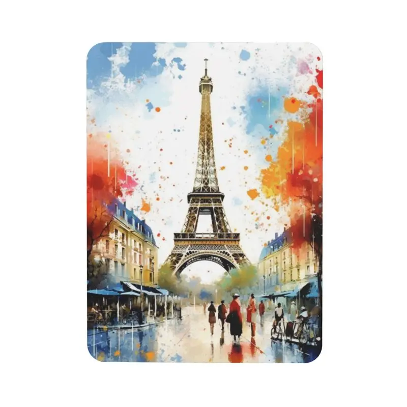 Colorful Eiffel Tower Watercolor soft magnetic refrigerator magnet Refrigerator Stickers, for refrigerators, washing machines