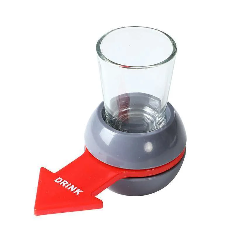 NEW Arrow Spinner Shot Glass Spin The Wheel Drinking Game Party Bar KTV Gathering Family Fun Novelties Gifts For Adults