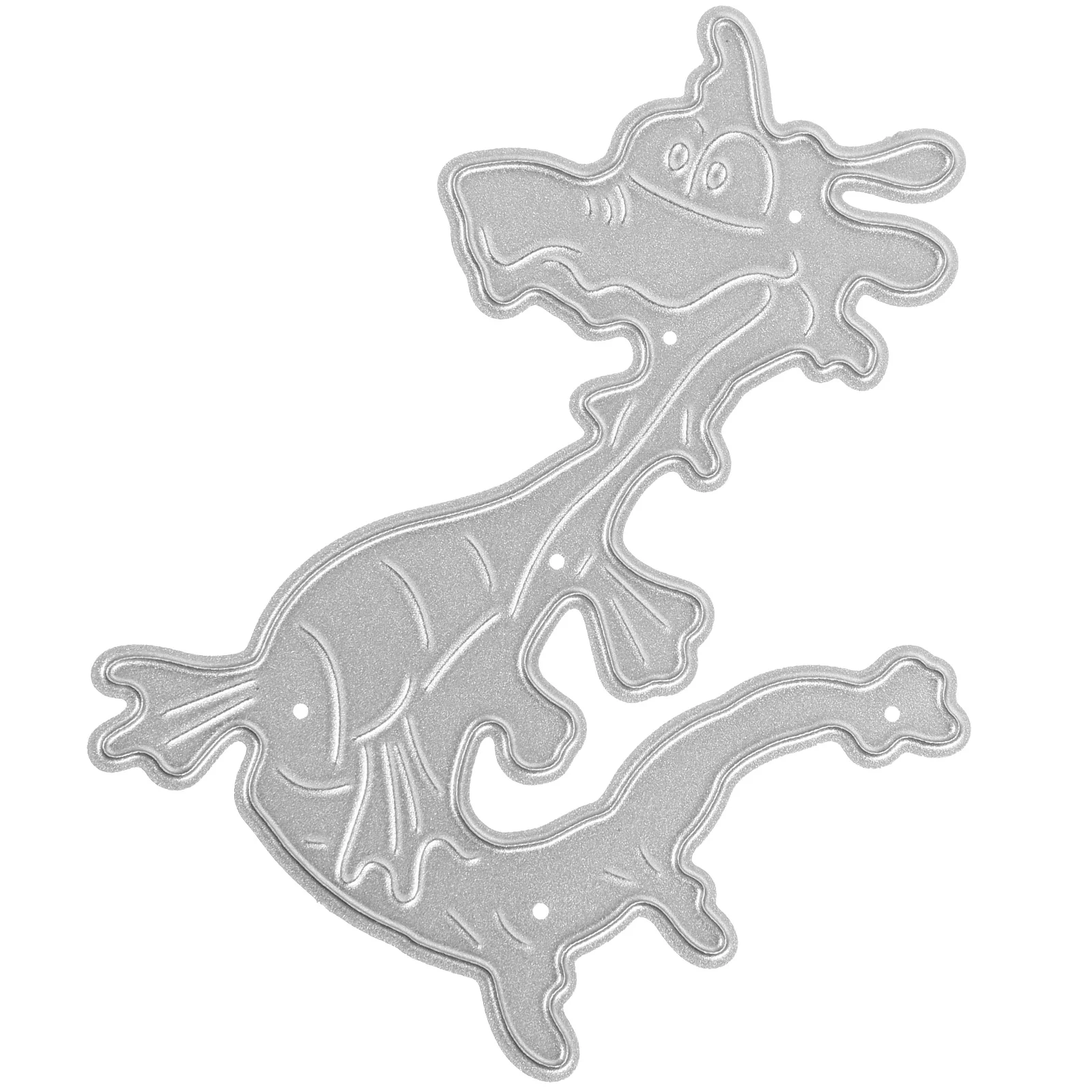 New Year Dragon Metal Cutting Die Embossing Paper Craft Tool for Scrapbook Photo Album Decor Carbon Steel Mold