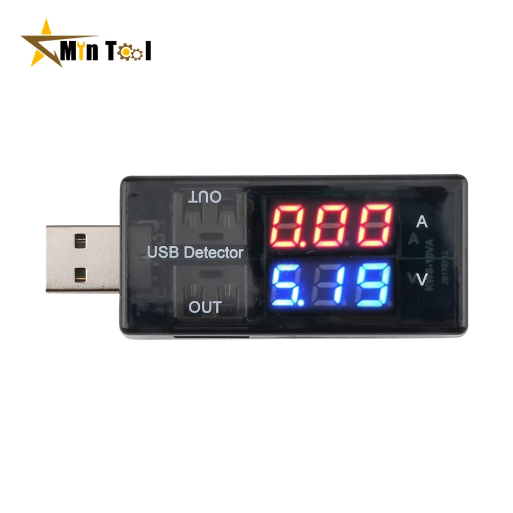 Red+Blue Dual USB Current Voltage Charging Detector Tester Battery Voltmeter Ammeter Charger Doctor Mobile Power Charging