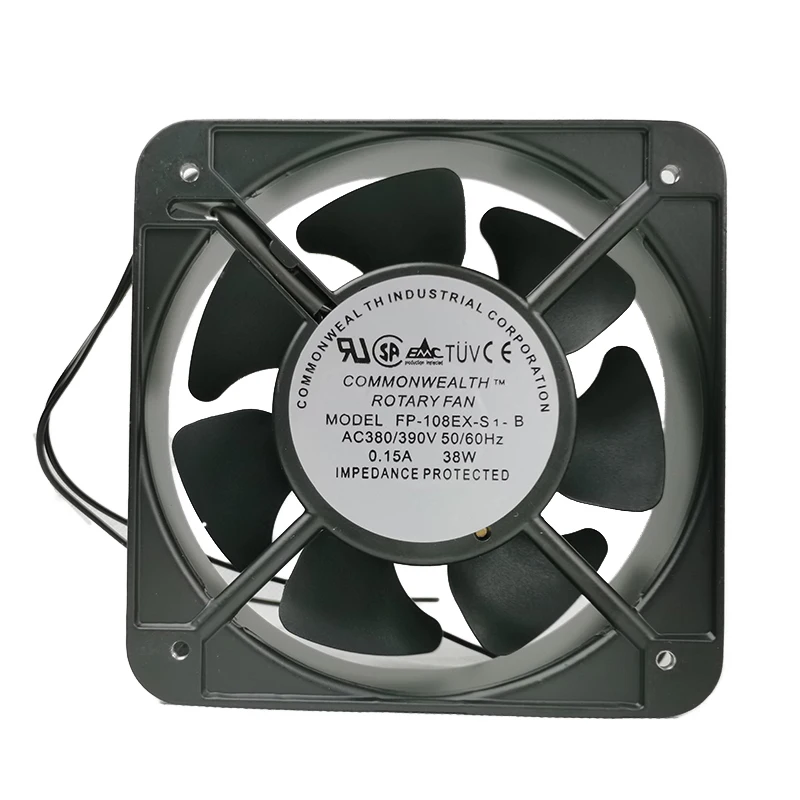 Kipas Pendingin FP-108EX-S1-B 15051 Persegi 150x150x50mm AC 0.22A Kipas Industri Efisiensi Tinggi