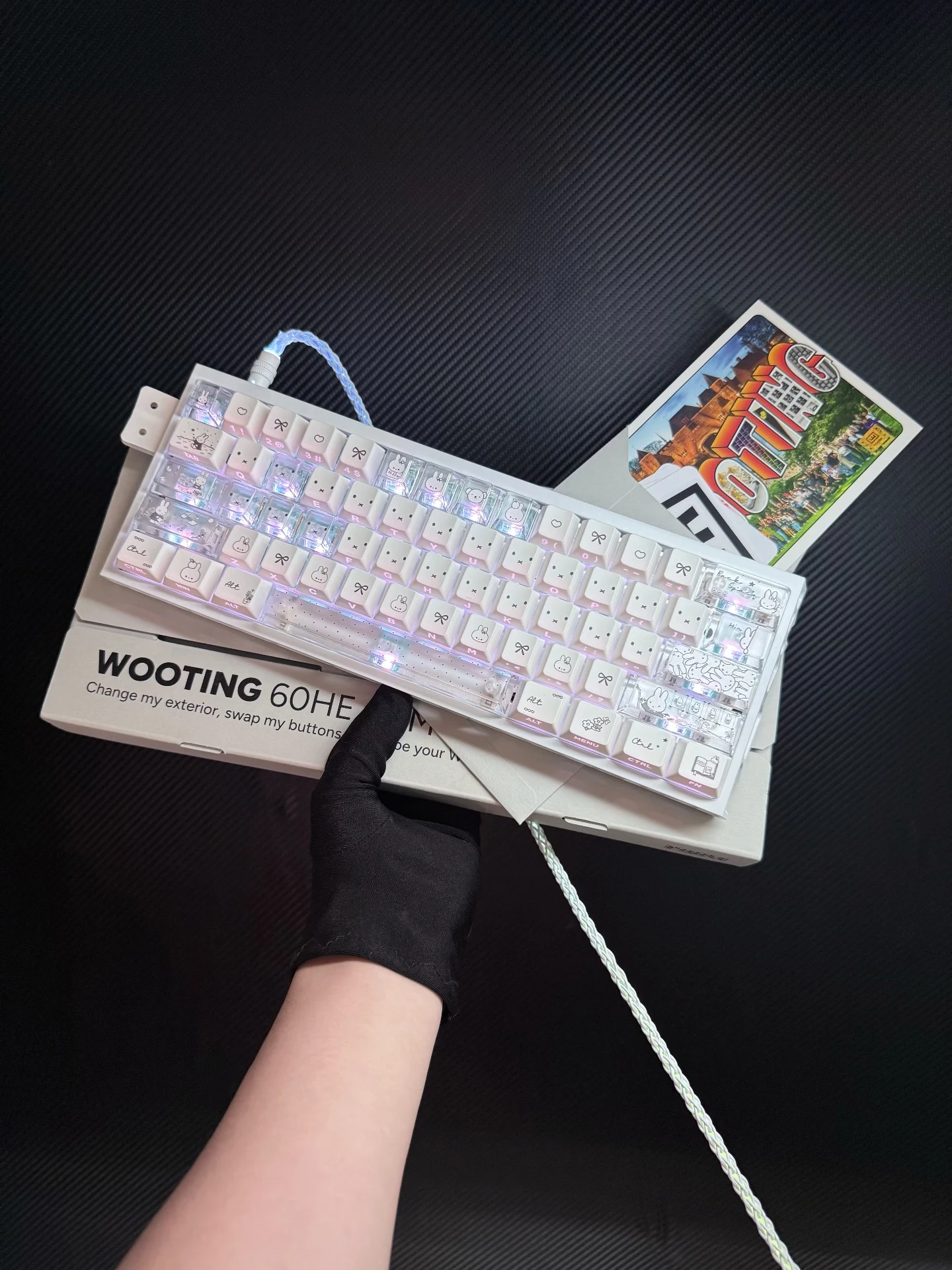 Custom Full Mod High-End Magnetic Axis Keyboard Cable, Premium Custom Data Line for Modified HE Gaming Keyboards Gift