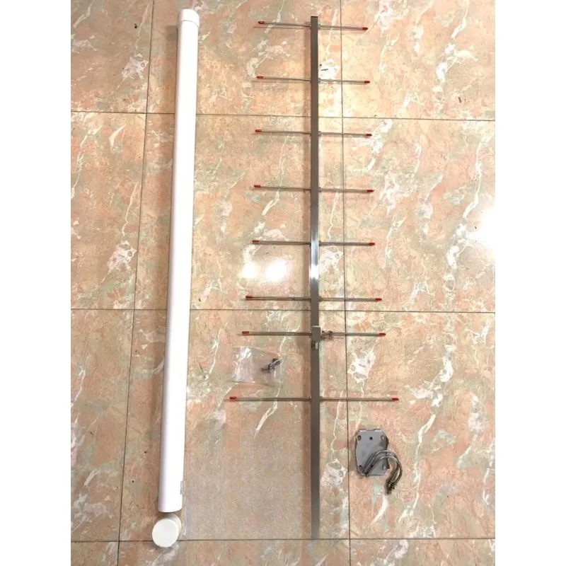 For U-segment 8-cell HAM, Aluminum Alloy and Stainless Steel Yagi Antenna, Directional Antenna Gain 12dbi