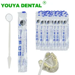 100pcs Dental Mouth Mirror Disposable Plastic Dentist Mirror Reflector Oral Hygiene Check Mirror Teeth Whitening Dentistry Tools