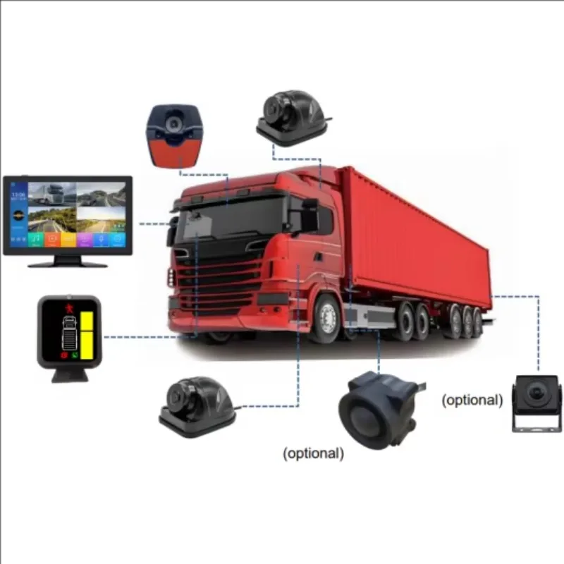 TFL DVS Pss Kit AI Camera Of MOIS And BSIS Reversing Truck Surround Bird View Vehicle Front Side Camera System Blind Spot Camera