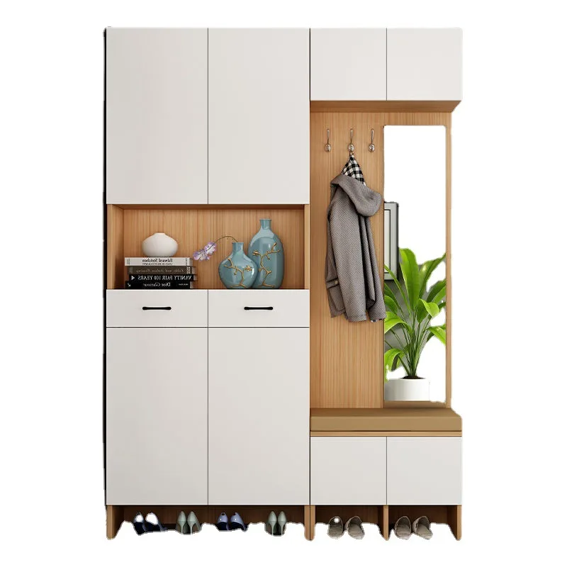 Modern minimalist living room porch cabinet entrance door shoe cabinet large capacity storage locker home coat cabinet