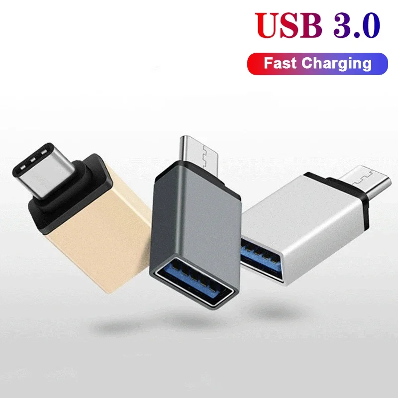 USB 3.0 To Type C Adapter OTG To USB C USB-A To Micro USB Type-C Female Connector For HUAWEI Samsung Xiaomi POCO Adapters