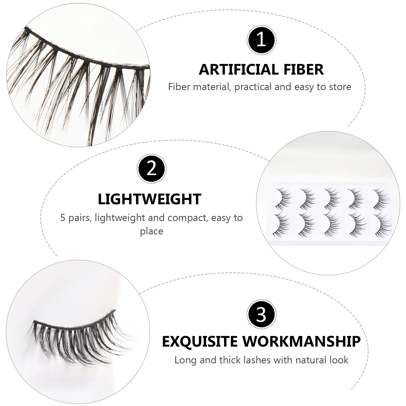 Faux cils 6D, cheveux faits à la main, Design croisé épais, aspect naturel pour fête de mariage, vie nocturne, usage quotidien, outil de maquillage