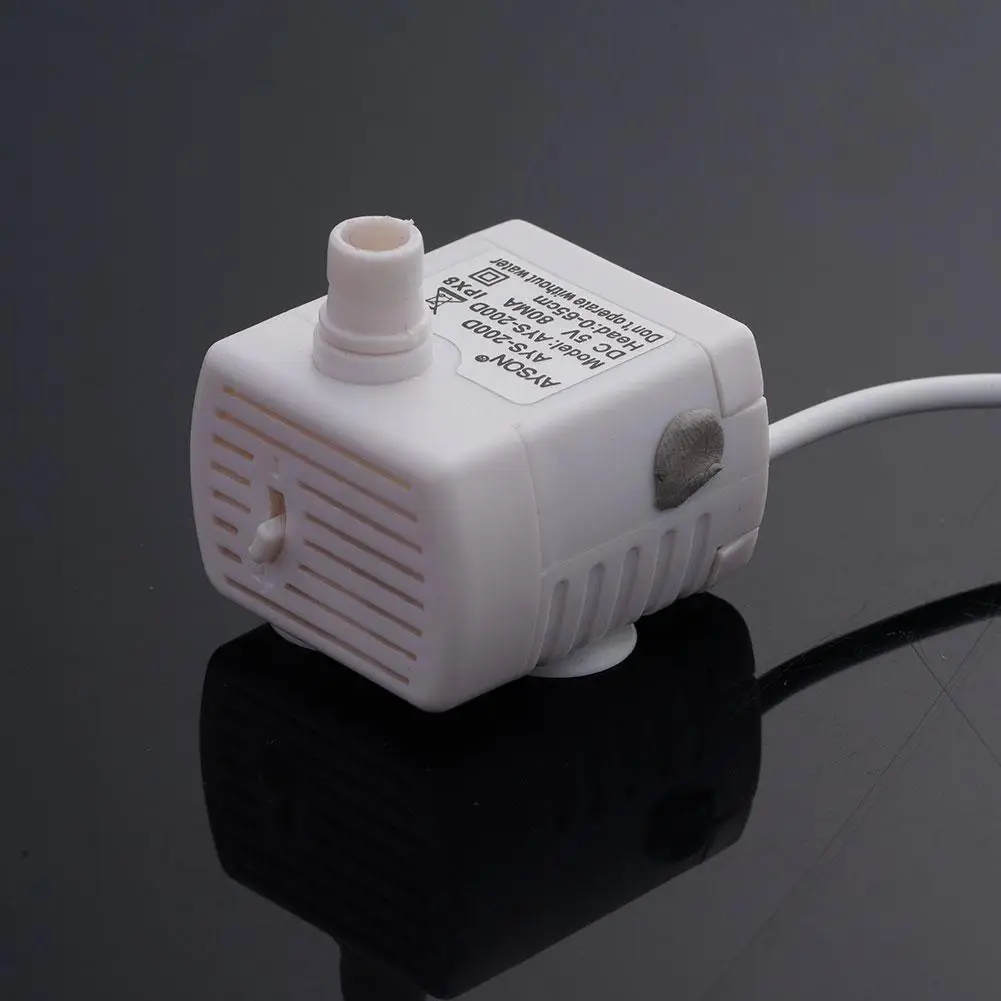 Pet Water Fountain Pump Quiet Prevent Dry Burning USB Powered DC Brushless Motor Mini Cat Water Dispenser Pump ﻿