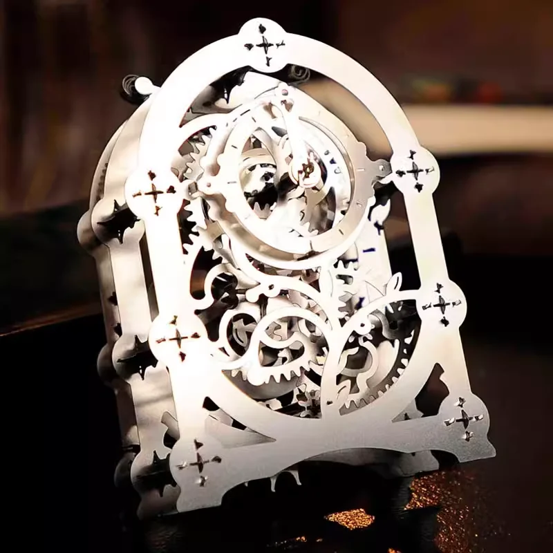 

Adult High Difficulty Clockwork Power Mechanical Transmission Clock Countdown Timer 3d Stereo Metal DIY Assembly Model