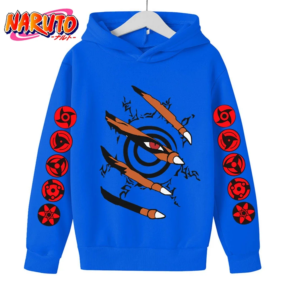 

Fashion Hot Narutos Hoodie Kids Ninja Clothes Children Sweatshirts Pullover Boy Girl Kids Long Sleeve Cool Streetwear Tops