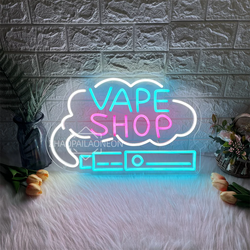 VAPE SHOP Led Neon Sign Wall Room Party Bar Decor LED Neon Light Signs for Bedroom Bar Club Pub Decor Business Sign Gifts view 6