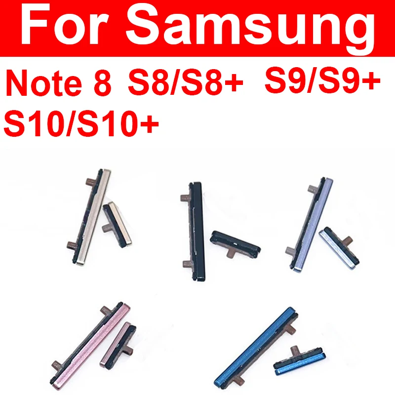 Power On/Off Button & Volume Button For Samsung Galaxy S8 S9 S10 Plus Side Key Button For Samsung Note 8 N950F Repalcement Parts