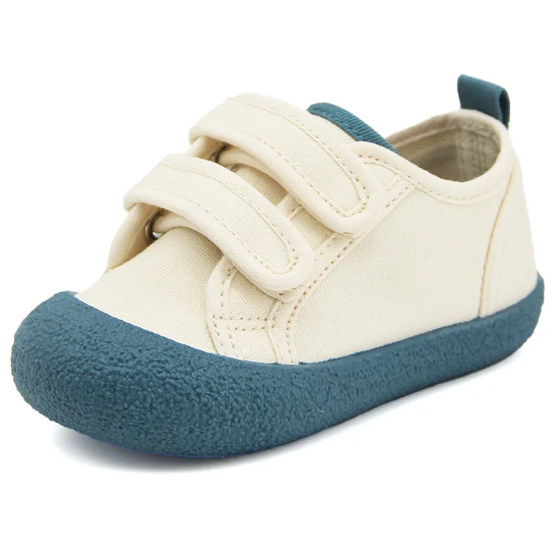 Children Canvas Shoes 2024 Spring Summer Season New Korean Boys and Girls Little White Shoes with Soft Soles for Baby Walking