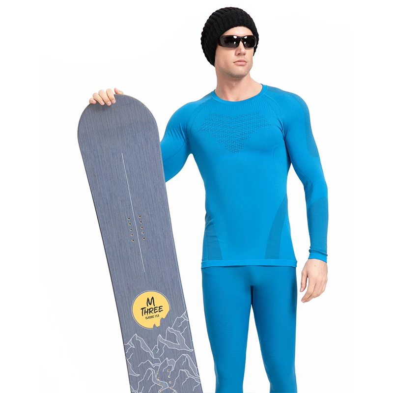 Men GYM Compression Sets Fitness Running Hiking Skiing Tight Exercise Sport Basketball Football Pants + Long Shirt Clothing Suit