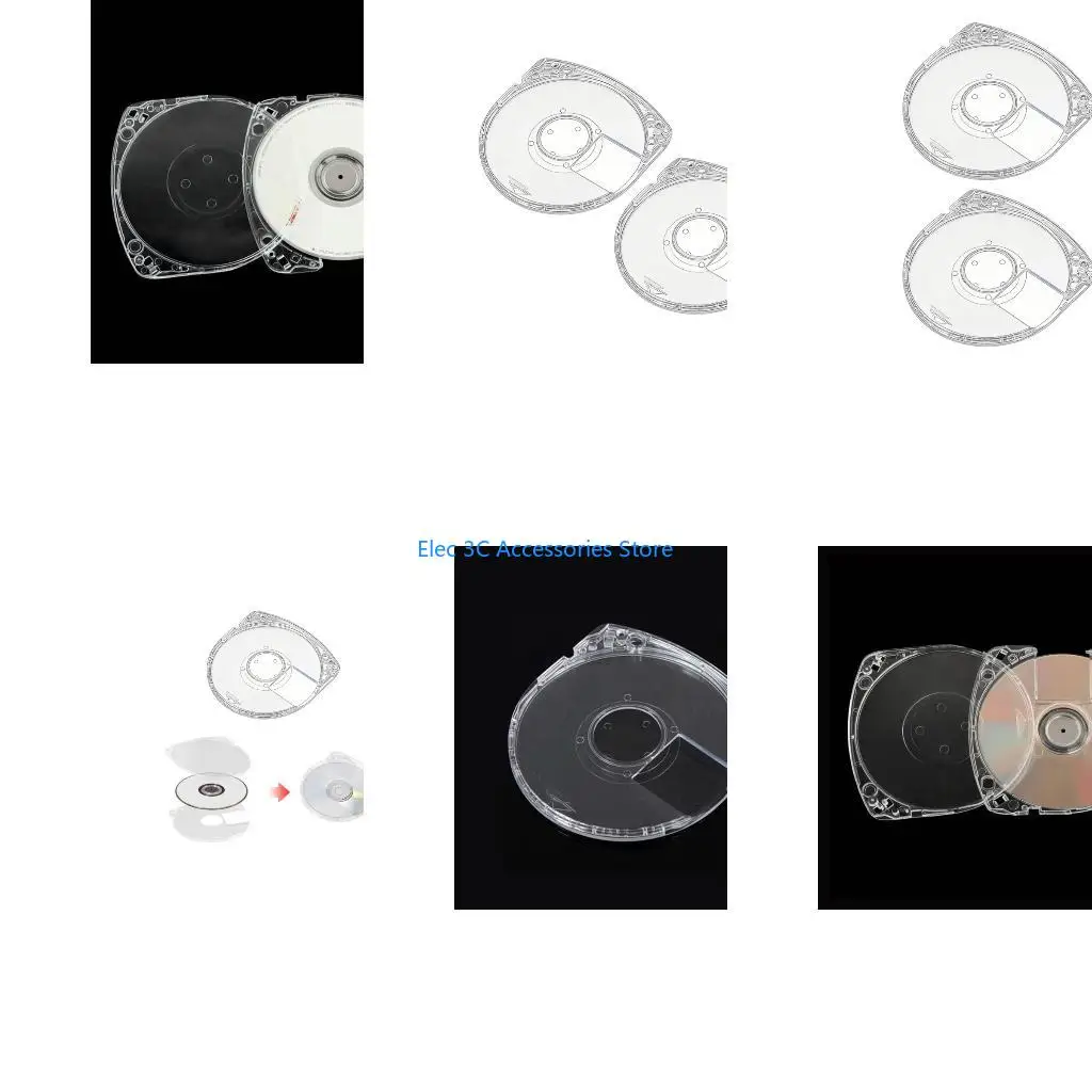 Y51A DVDs CDs Case for Replacement Shell,5mm Double Clear Game Disc Storage Case Game Card Organizers Box