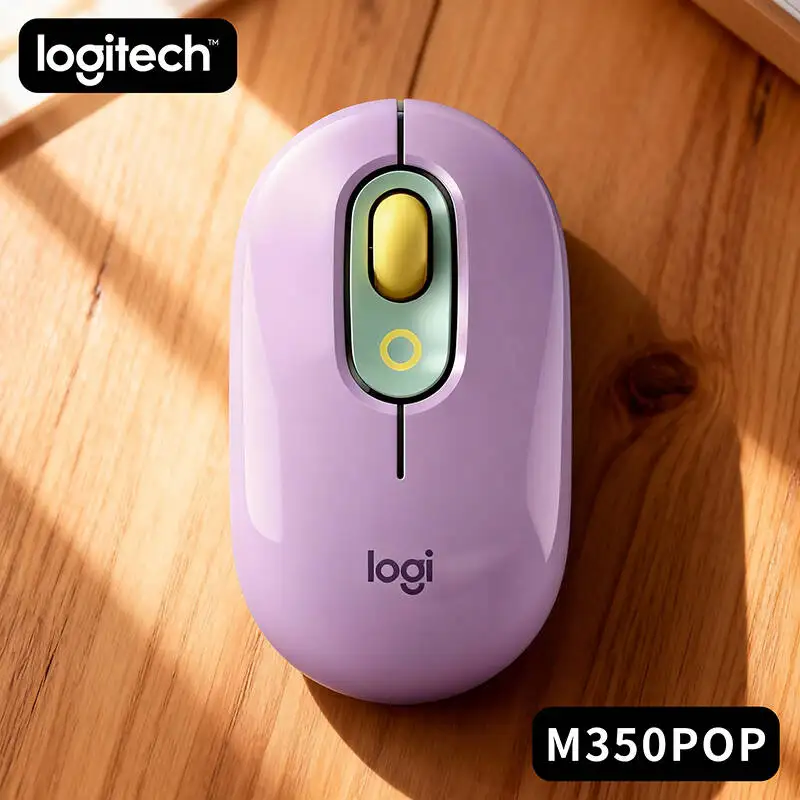 

Logitech M350 POP Wireless Silent Mouse Left Handed Friendly for Designers