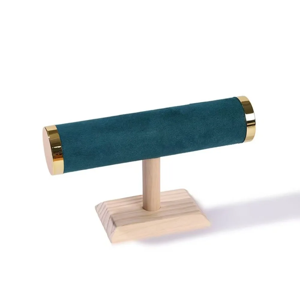 

T-bar Bracelet Display Stand Hairband Watch Gold Color Jewelry Rack Holder Wooden Organizer Rack Jewelry Storage Stand