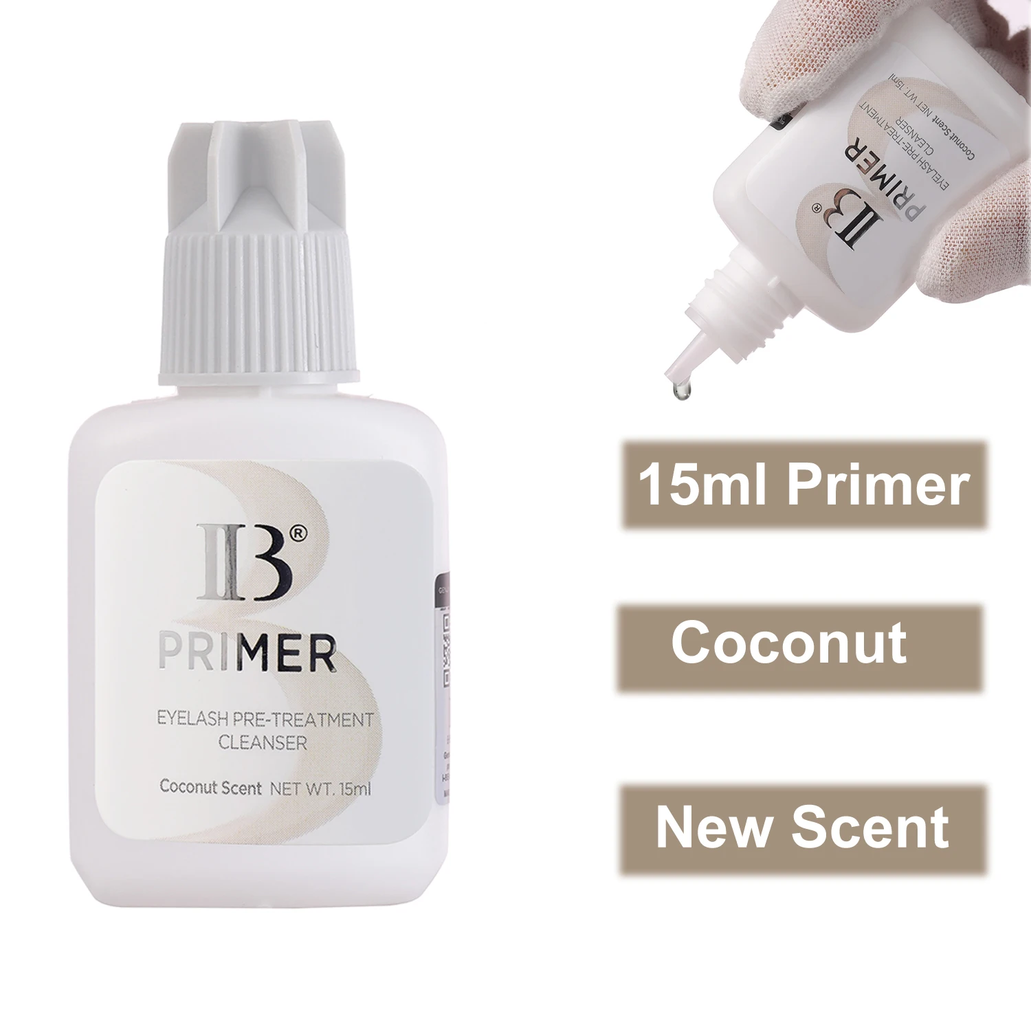 I Beauty Primer Eyelash Extension Pre Treatment Cleanser Rose Banana Coconut Scent Alcohol Free ib Primer Eye Makeup Tools