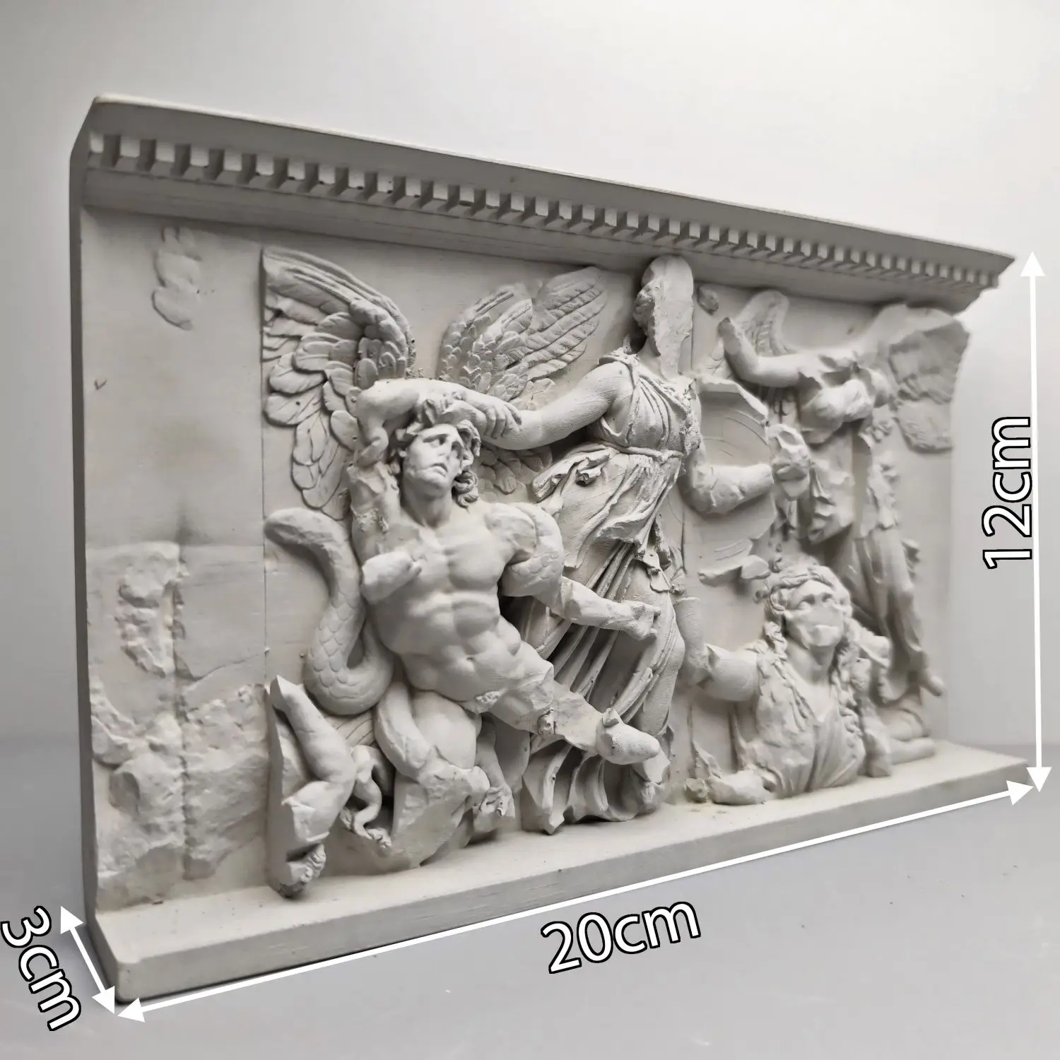 Cement Classical Art Hellenistic Period Pergamon Relief Ornaments Vintage Figures Sculptures Statues Crafts Aesthetic Decoration