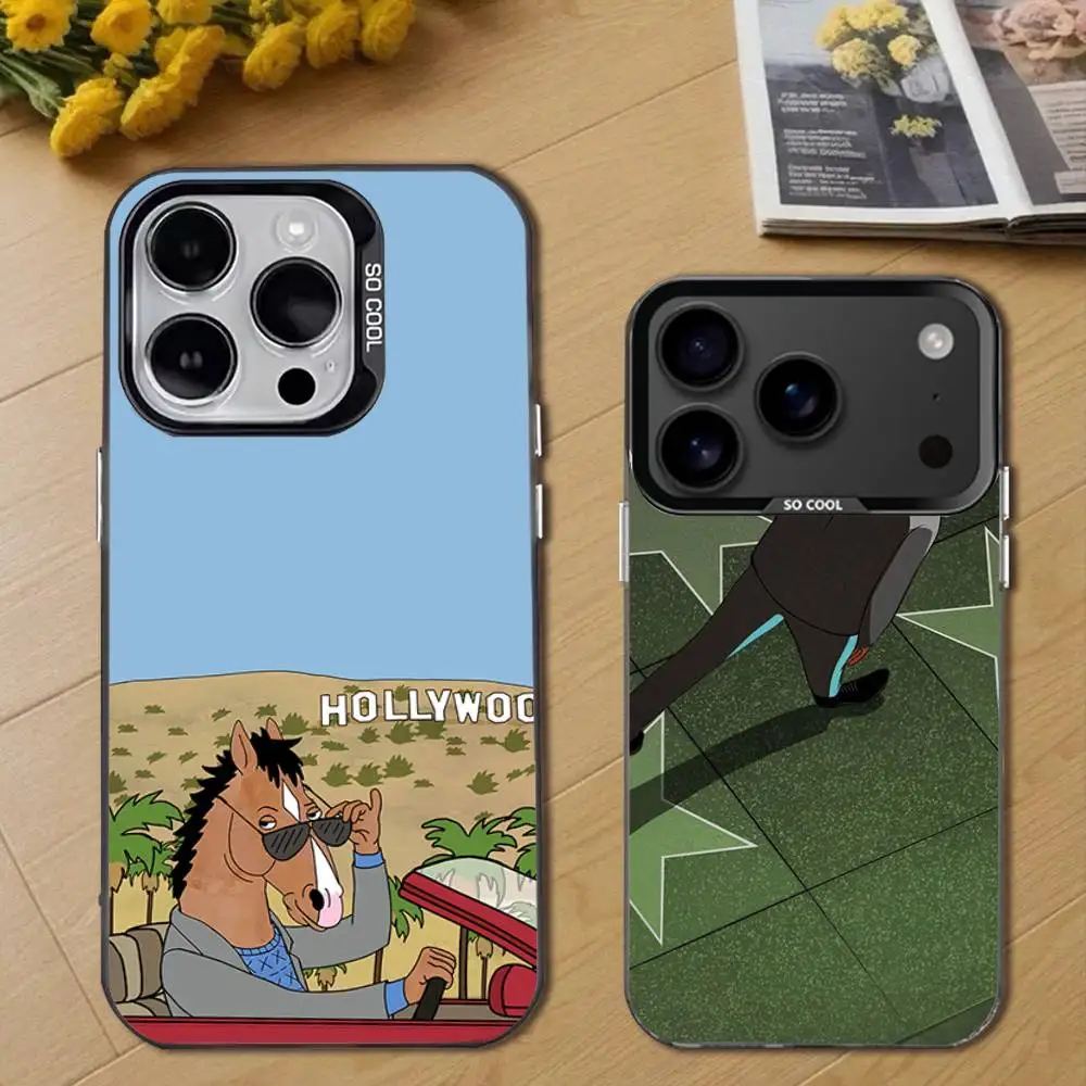 

B-BoJackS H-Horseman Phone Case For iPhone 17,16,15,14,13,12,11,Pro,Max,Plus,E,Air,Mini Black Tpu Cover