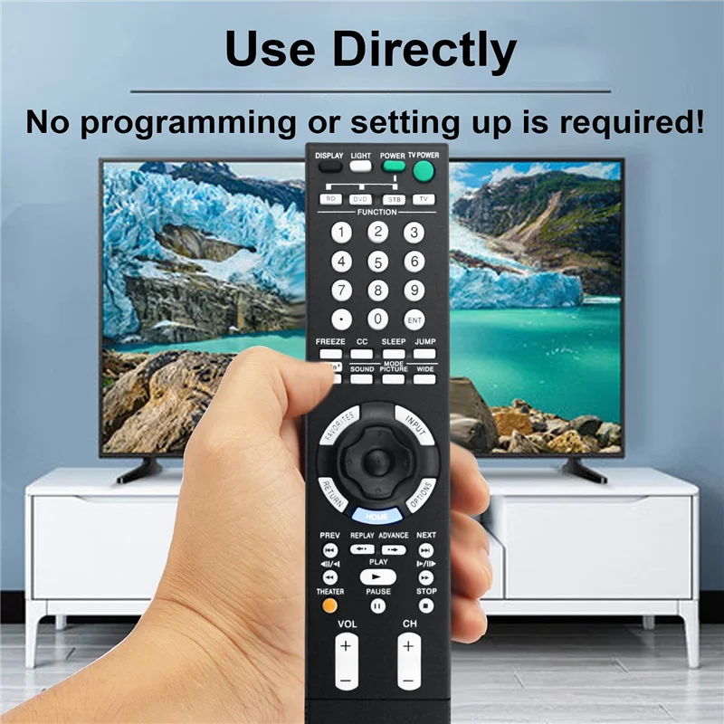 

RM-YD017 Replace Remote For Sony TV KDL-52WL130 KDL-52WL130PKG KDL52WL130W KDL-52WL130W KDL-52XBR4 KDL-46XBR5 KDL52W3000 Durable