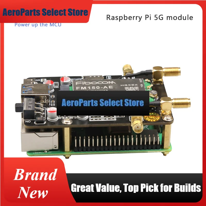 AeroParts5G Adds-on For Raspberry Pi 4B RNDIS X55 UniSOC Fibocom Quectel RM500Q-GL FM150 RM500U-CN FM650-CN SSH Openwrt Ubun