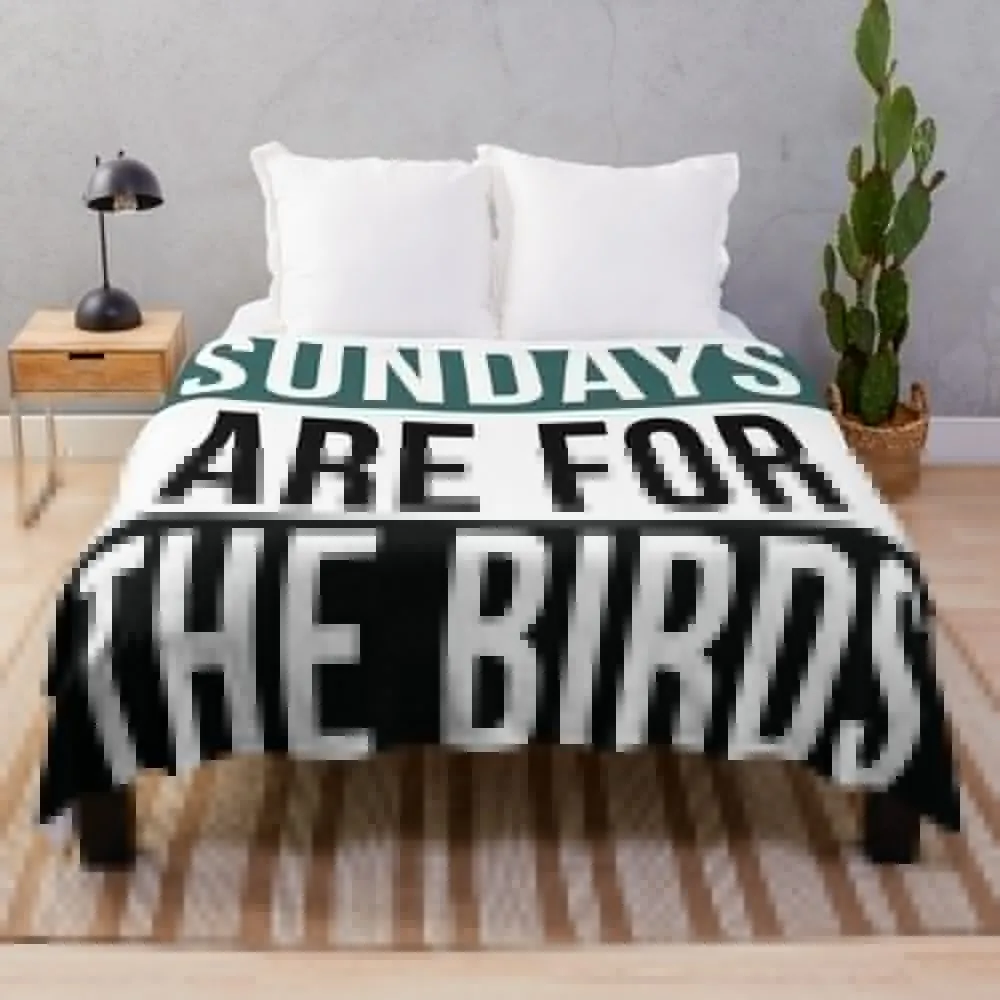 

Sundays are for the Birds Throw Blanket Sofas Luxury Brand Decorative Sofa Blankets