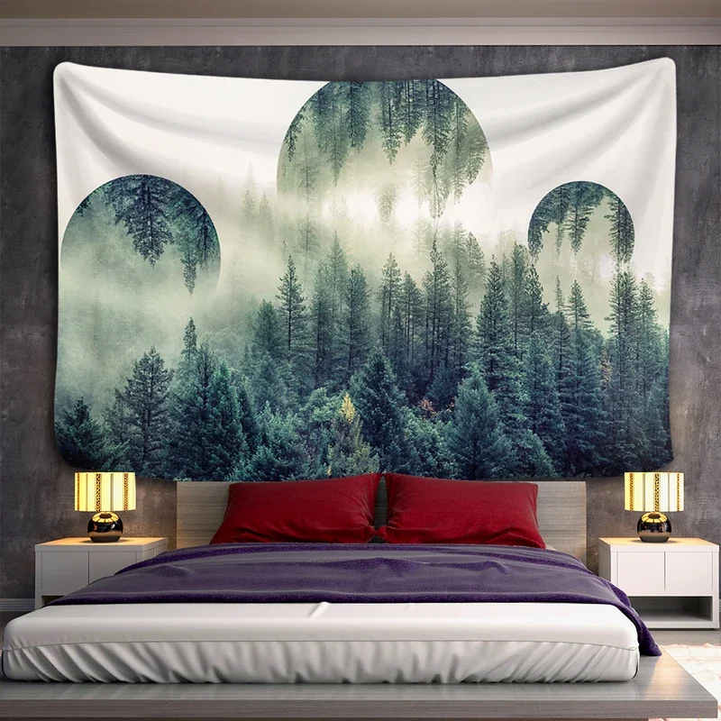 Hot sale fantasy forest tapestry mandala home decoration hippie cheap free shipping large wall hanging