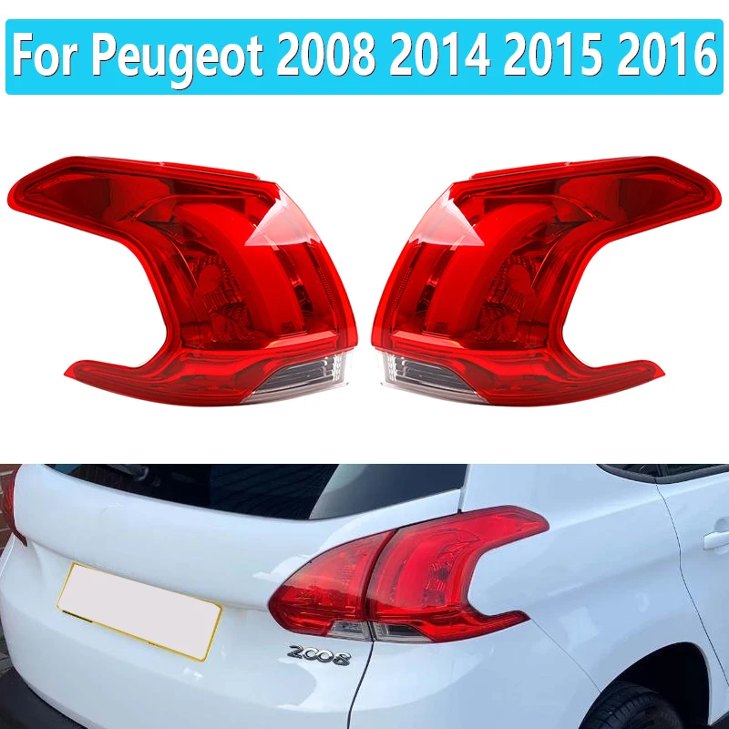 For Peugeot 2008 2014 2015 2016 Car Rear Light Driving Brake Taillight Warning Signal Stop Lamp No Bulb 9678074280 9678074380