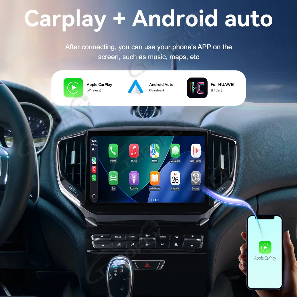 

10,5 "Android для Maserati Ghibli 2013-2016 автомобильный радиоприемник стерео экран Qualcomm GPS навигация + ЖК-панель приборов Carplay с
