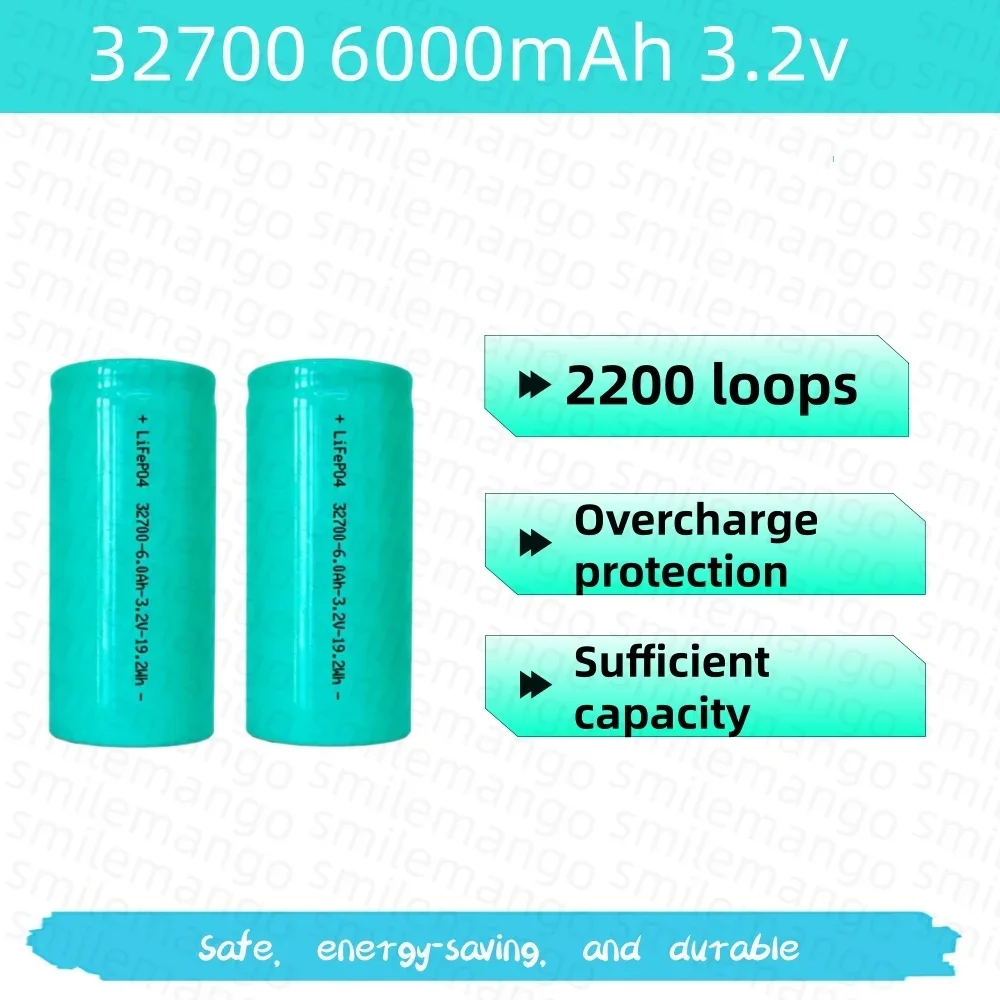 1-20PCS3.2V 32700 6000mAh LiFePO4 Battery 35A Continuous Discharge Maximum 55A High power battery