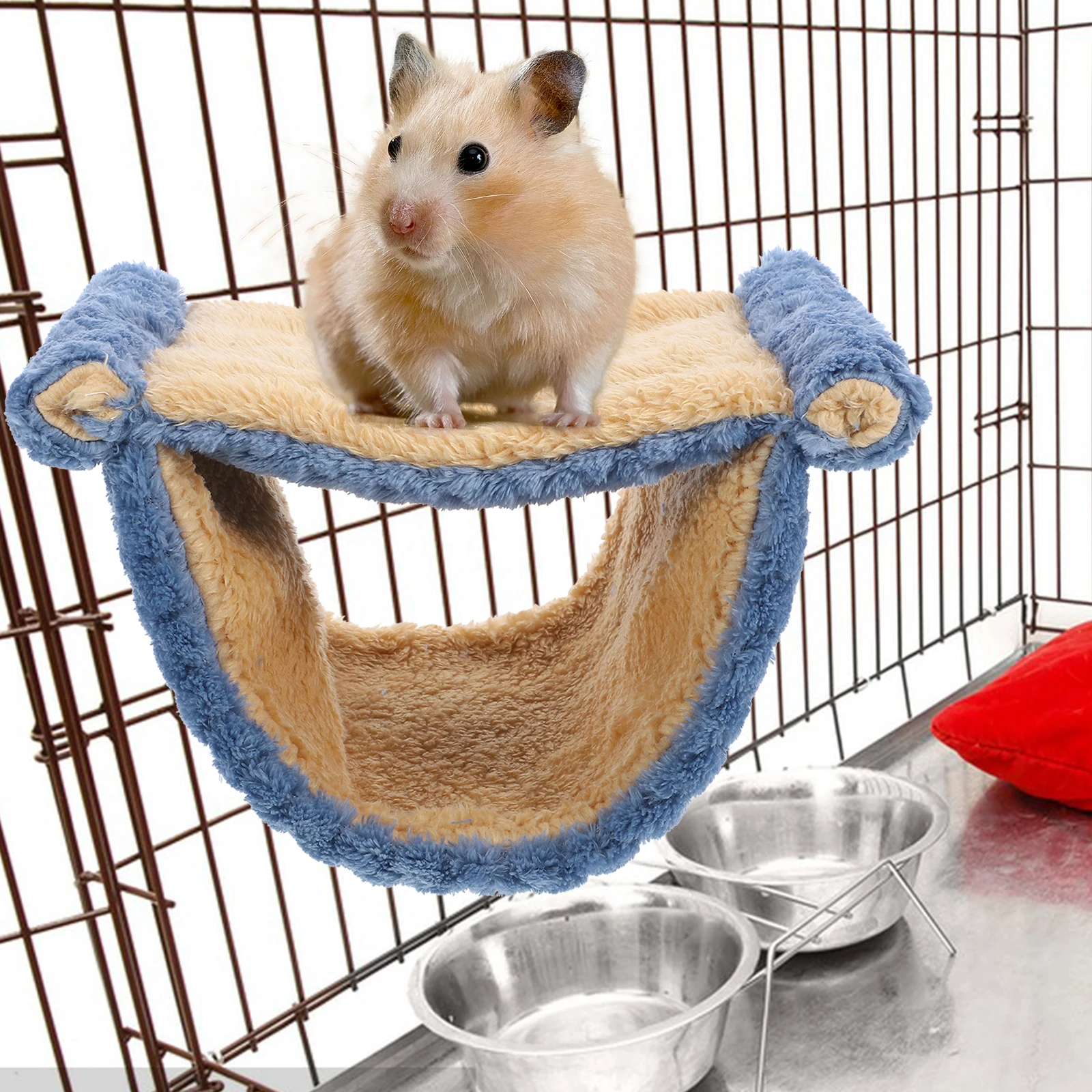 

Delicate Hamster Bed Exquisite Workmanship Soft Comfortable Chinchilla Hammock Pet Cage Hanging Nest Gift Idea