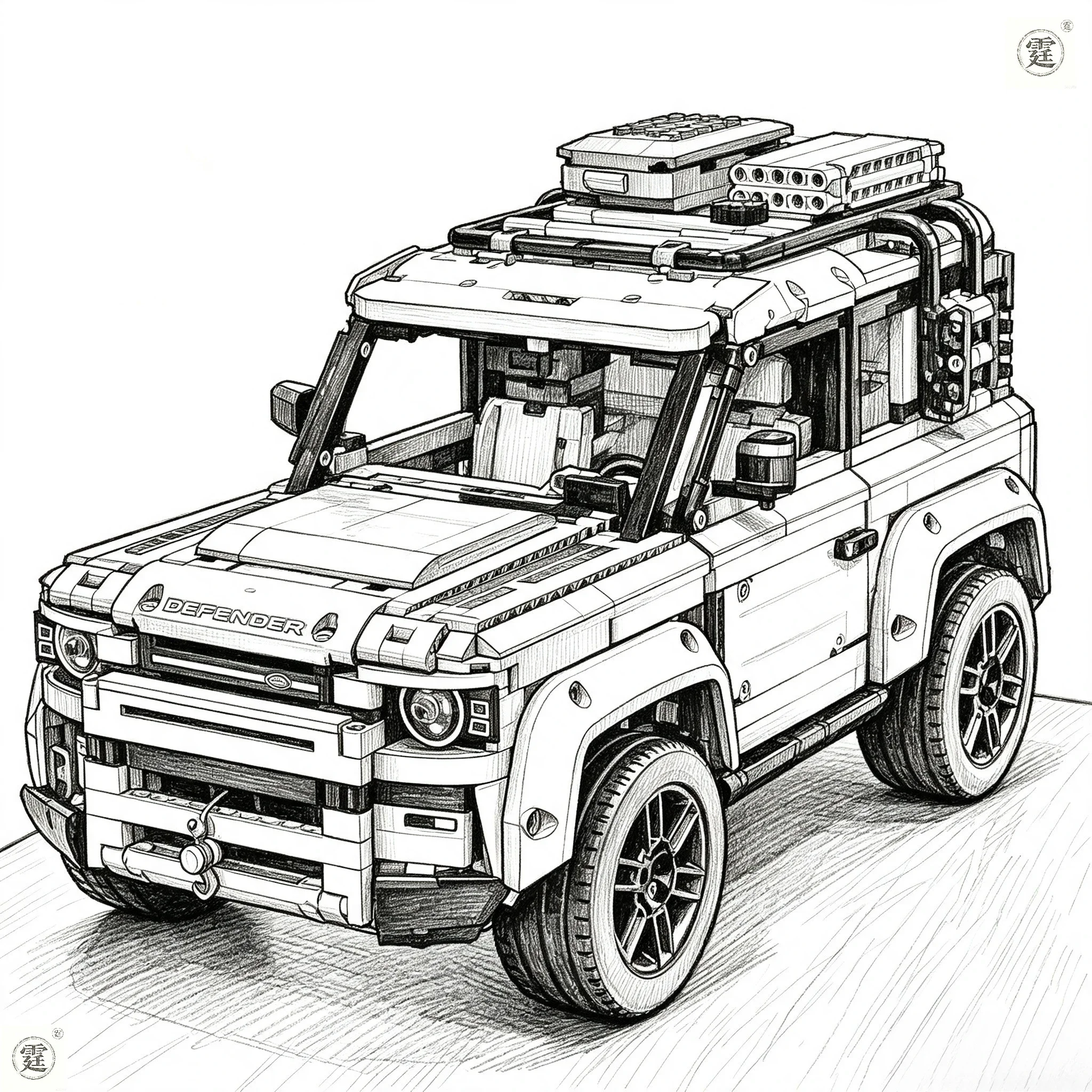 Hot New Advanced Plastic Supercar Model 2573PCS Building Kit MOC Off-road Vehicle Construction for Birthday Party Celebration