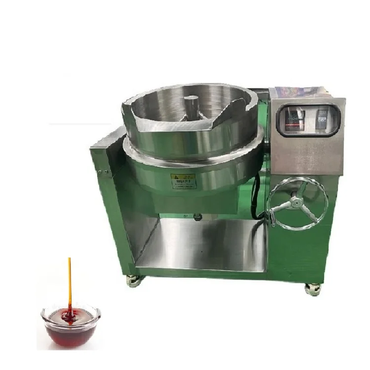 Commercial Jacketed Kettle with Mixer Cooking Kettle with Agitator Sugar Paste Making Machine