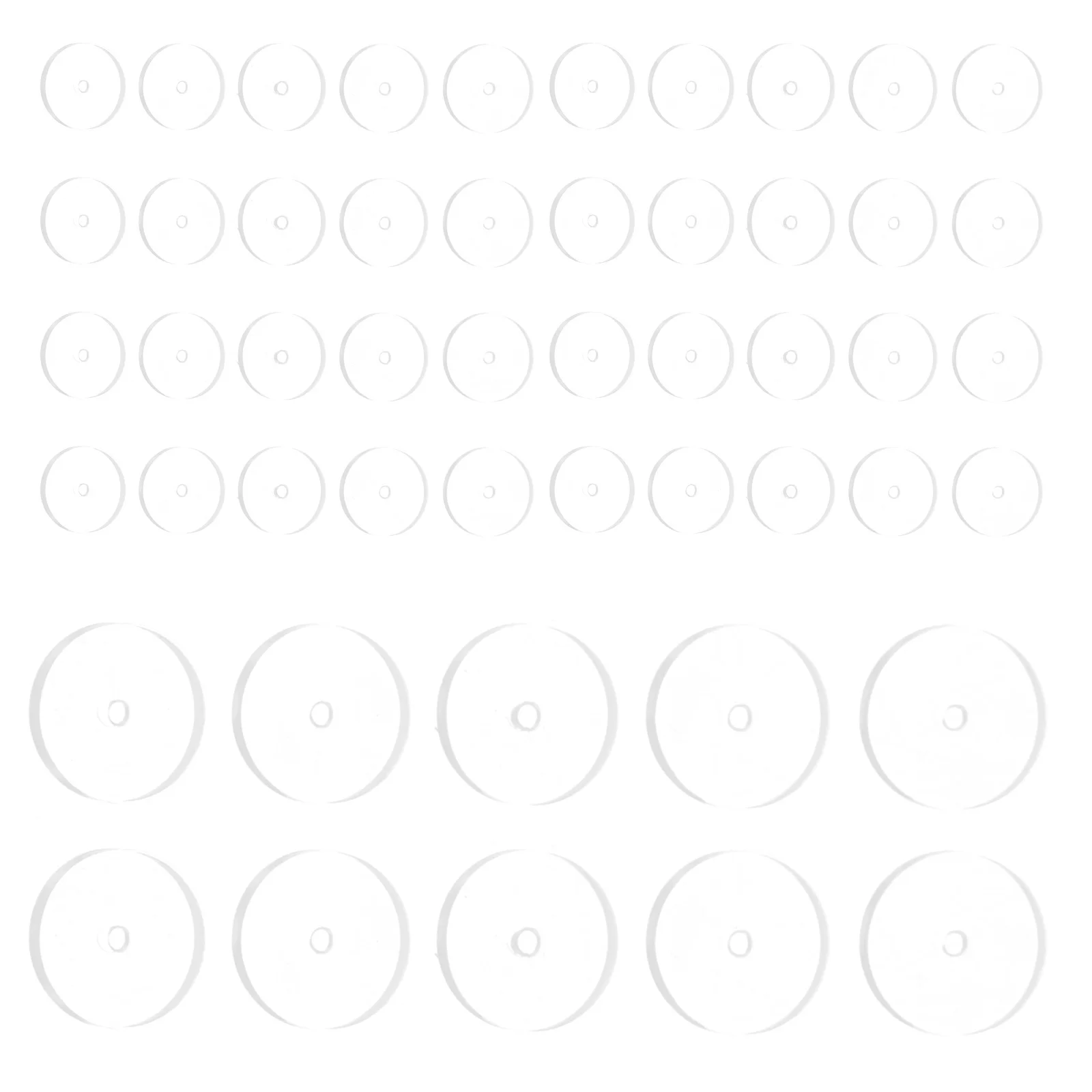 50 قطعة من وسادات الظهر المصنوعة من السيليكون الناعمة للأزرار الثقيلة لمنع الندبات ومجوهرات بديلة لسدادة الظهر #3