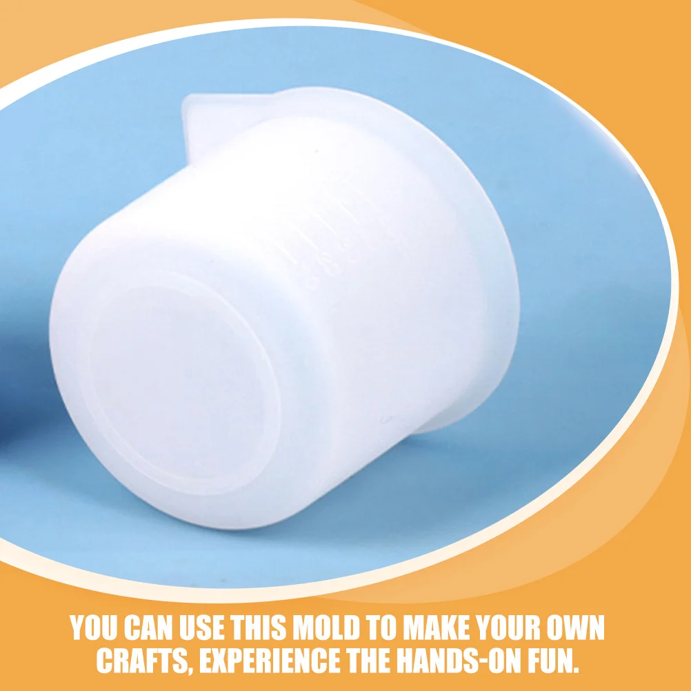 

12Pcs Silicone Epoxy Resin Measuring Cups Scaled DIY Craft Mixing Holders Reusable Epoxy Resin Mixing Tools Paint Measuring Cup