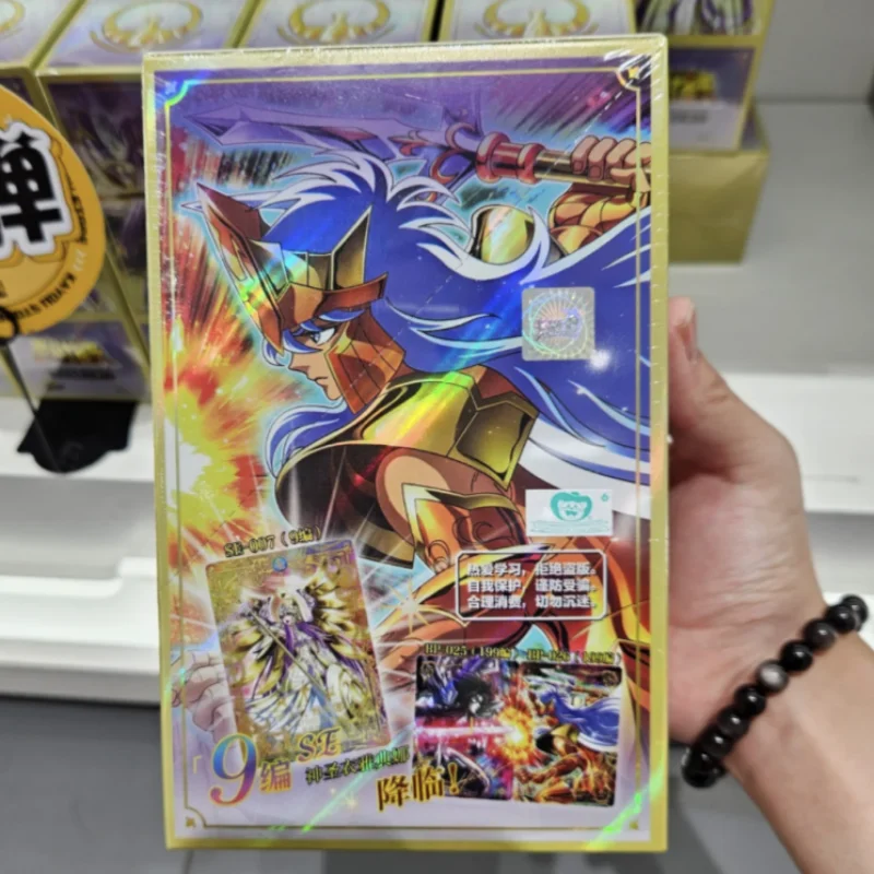 

Original Kayou Saint Seiya Anime Card Awakening Of The Holy Cloak Se Bp Ur Qr Milo Shura Rare Collectible Card Kids Boy Gift Toy