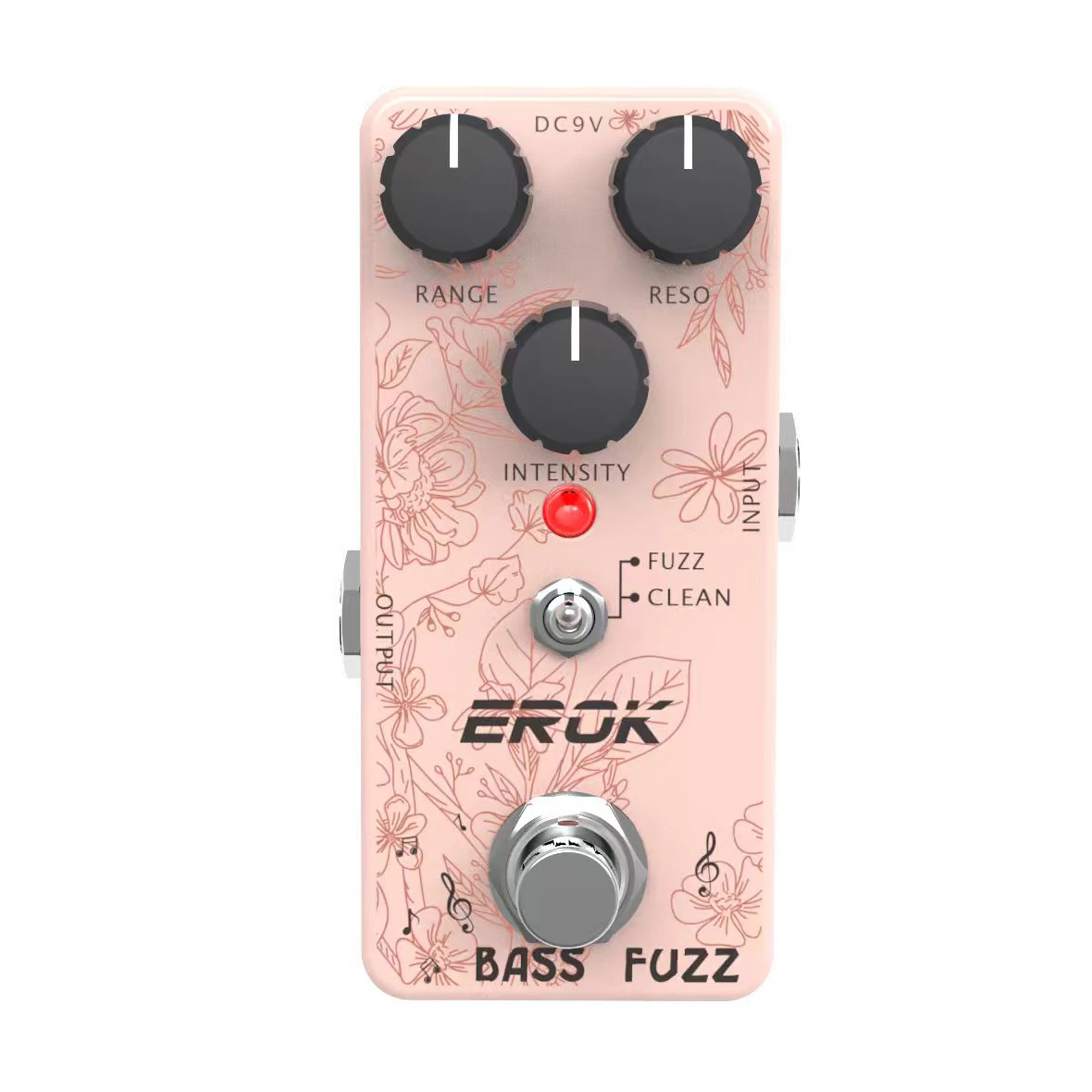 

Педаль EROK Bass Fuzz — аналоговый динамический фильтр, двойной режим пуха/очистки, 3 ручки, True Bypass для рок-панк-баса