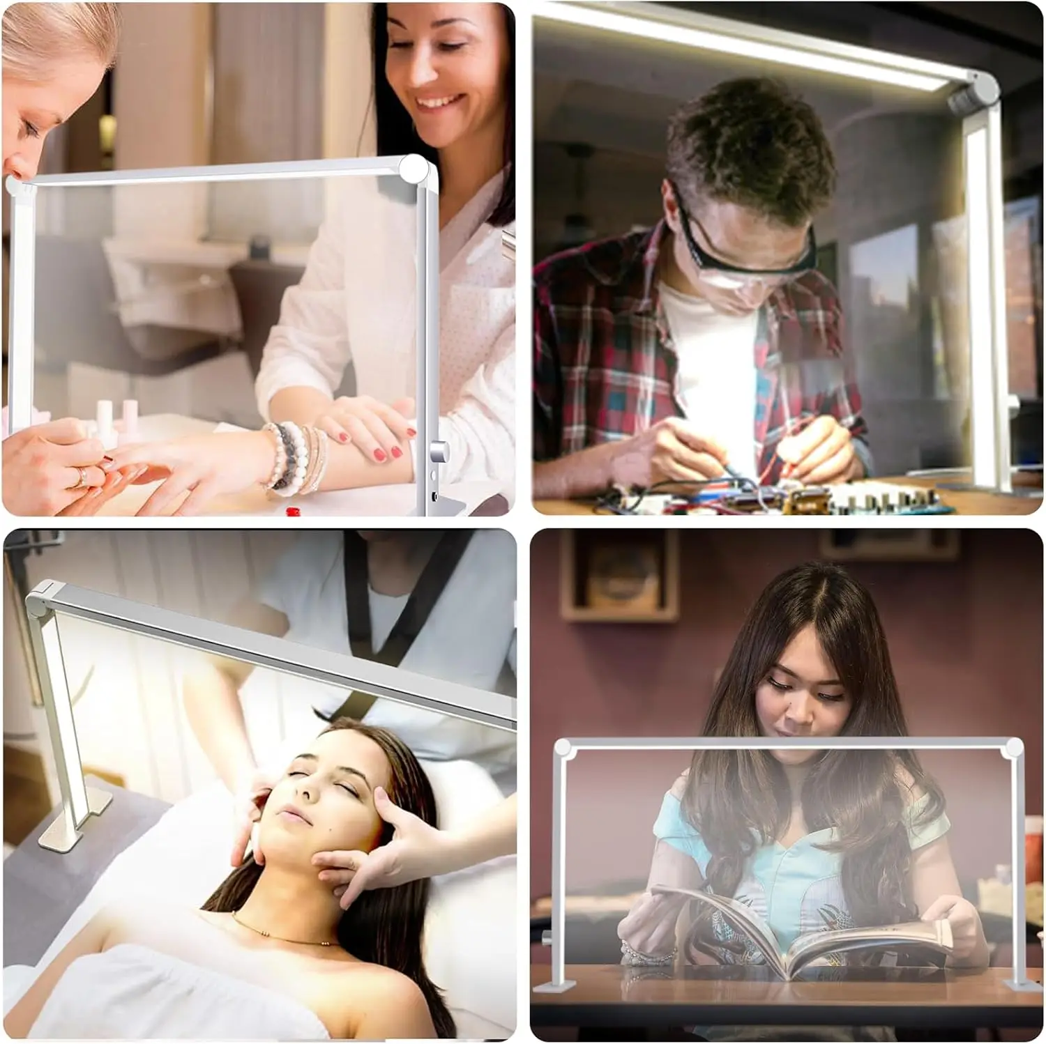 36 واط نصف مصباح قمري طوي مسمار لمبة مكتب 3000 كيلو-6000 كيلو عكس الضوء مسمار ضوء لمكتب 15 بوصة LED مسمار التكنولوجيا مصباح الوشم ، الحواجب #4