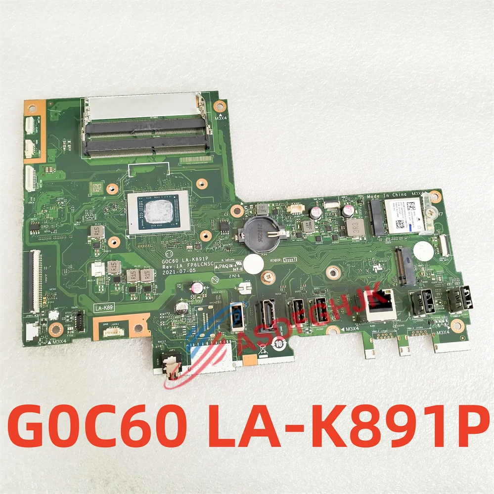 Original G0C60 LA-K891P FOR Lenovo AIO 3-24ALC6 MOTHERBOARD WITH R5-5500U CPU   Test OK free shipping