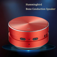 Bone Conduction Speaker Wireless Bluetooth-Compatible TWS Stereo Dual Sound Audio Box Mini Humbird Speaker With Call FM Radio