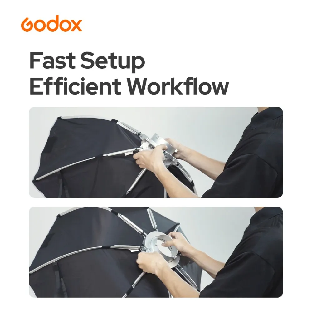 Godox EazyFlow Bty 65S/85S Collapsible Beauty Dish Bowens Mount Professional Light Quick Setup for Photography Studio - view 3