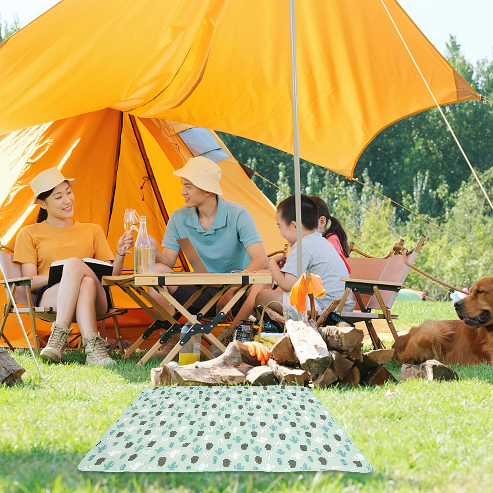 

1Pcs Eco-Friendly Polyester Cartoon Non-Skid Floor Carpet Wear-Resistant Kids Crawling Mat for Bathroom Bedroom Outdoor Picnic